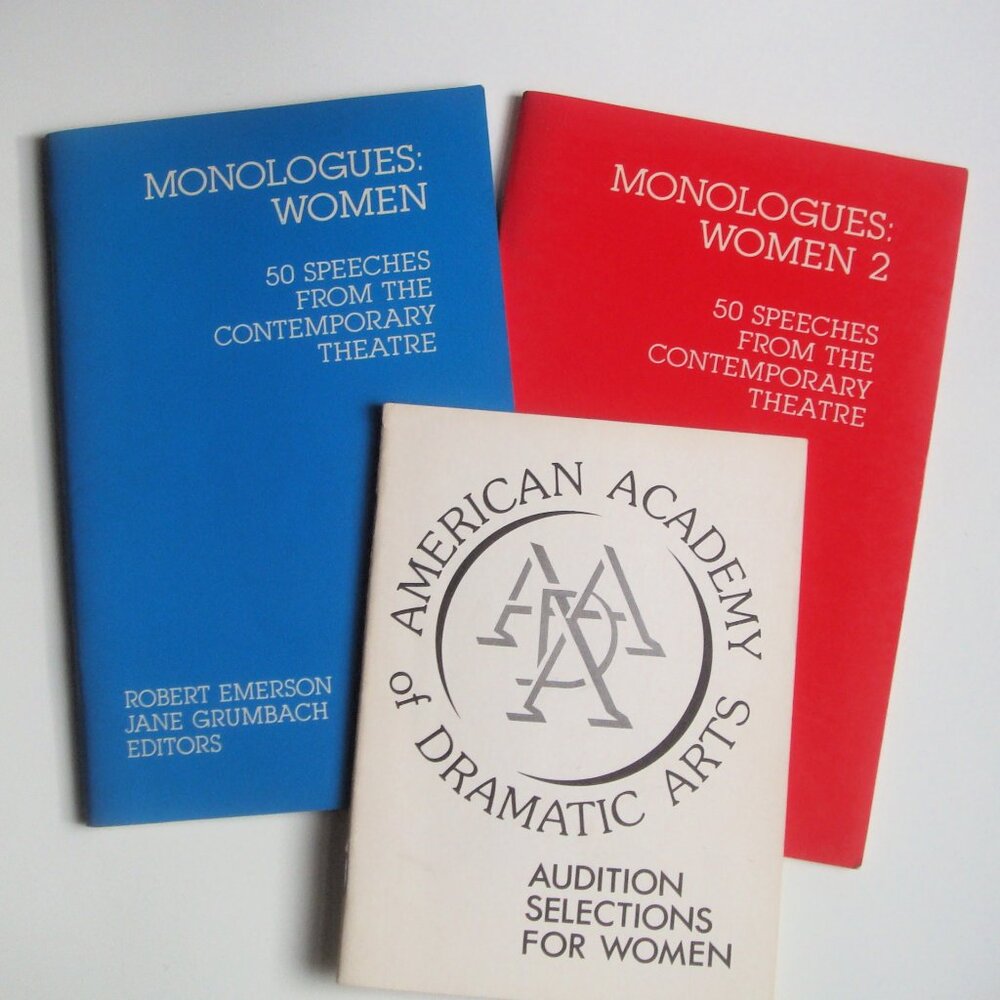 3 Acting Book Monologues: Women & Women 2 + AADA Audition Selections for Women